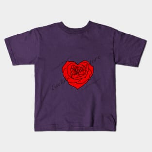 Heart Rose Kids T-Shirt